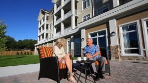 Exterior of River Ridge Retirement Residence in Winnipeg Manitoba