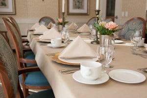 Elegant Dining at River Ridge Retirement Residence in Winnipeg, Manitoba