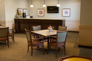 Bistro at River Ridge Retirement Residence in Winnipeg Manitoba