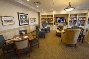 Library in Winnipeg Manitoba River Ridge Retirement Residence