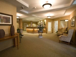 Front Lobby at Victoria Landing Retirement Residence in Brandon, Manitoba