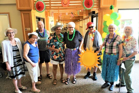 Summer activities at Seine River residence in Winnipeg.