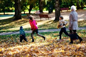 Fall with grandkids